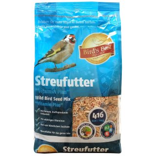 14x800 g =11,2 kg Streufutter "Vitamin Plus" für Wildvögel
