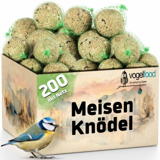 Vogelfood 200 Stück Meisenknödel mit Netz Vogelfutter Wildvögel